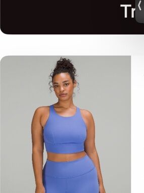 Lululemon Women’s High-Neck Sports Bra in Periwinkle Blue